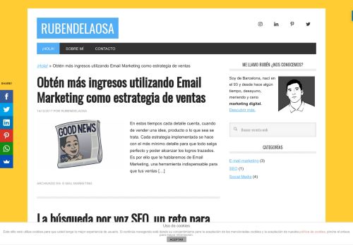 Obtén más ingresos utilizando Email Marketing | Rubendelaosa.com