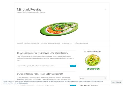 MinutadeRecetas - Nutritivos Platos de Comida Sana, Sencillos y Suculentos