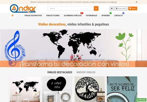 Vinilos & Pegatinas Pared Online - Andiar.com® Vinilos