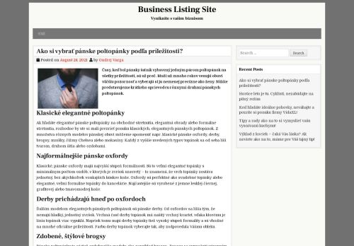 Business Listing Site – Vyniknite s vašim biznisom
