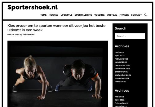 Sportershoek.nl - Tips en nieuws over sporten