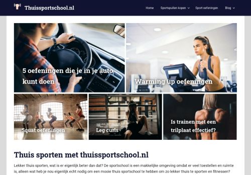 Thuissportschool.nl - Thuis sporten, sport oefeningen en sport voeding!