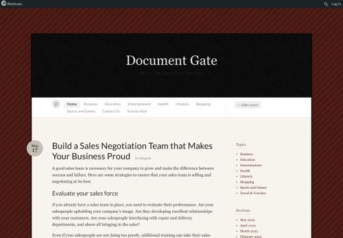 Document Gate - All You Can Learn From One Place
