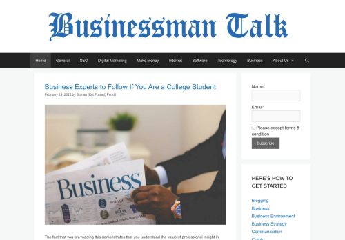 BusinessMan Talk » Tech & Business News For Entrepreneurs
