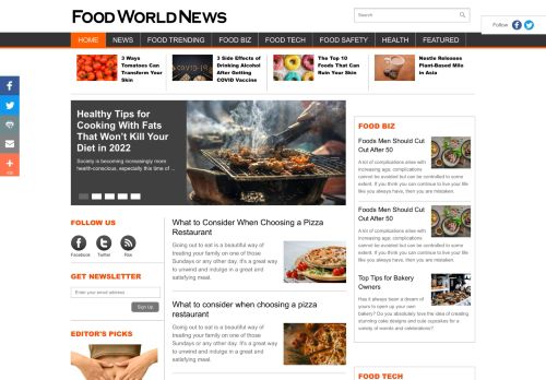 Food World News | Daily News on Food market, Food trading, Food Imports and Exports - FoodWorldNews.com