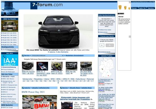 7-forum.com - das BMW Portal: BMW News, BMW Nachrichten, BMW Fotos, BMW 7er Forum, BMW Treffen