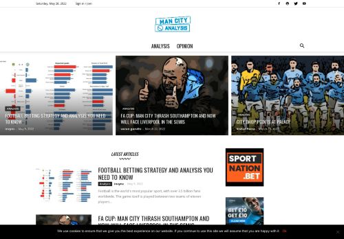 Home - Football analysis, news, betting and opinion from Man City
