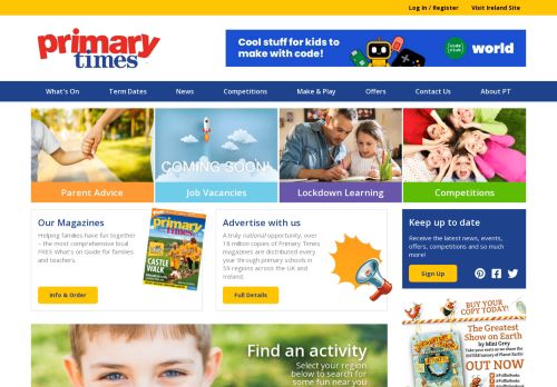 Family activities and events for primary school children | Primary Times
