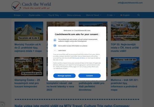 Czech the World: Cestovatelský web, tipy a inspirace pro Vás