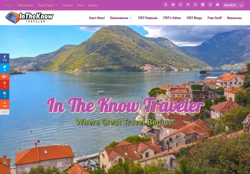 Best Online Travel Magazine - In the Know Traveler