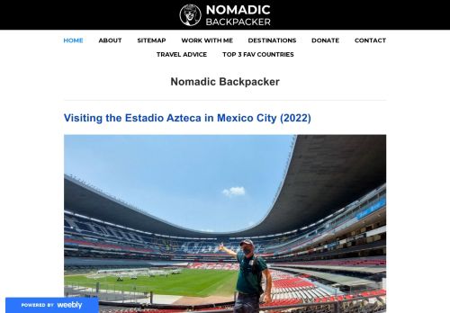 Nomadic Backpacker - World Traveller - Global Nomad