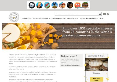 Cheese.com - Worlds Greatest Cheese Resource