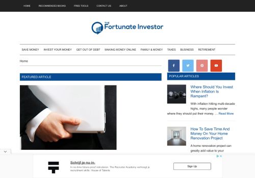 The Fortunate Investor - Investing, Business & Personal Finance For Wealth Builders