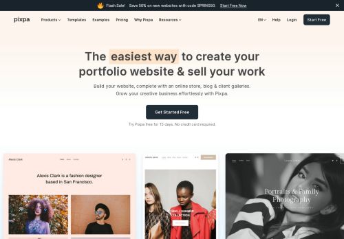 Pixpa - Create Your Portfolio Website - Best Portfolio Website Builder
