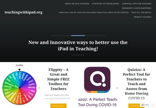 teachingwithipad.org – New and Innovative ways to better use the iPad in Teaching!