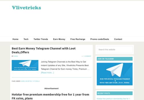Free Recharge Tricks-Vlivetricks Free Paytm Cash, Loot Offers, Jio 2021