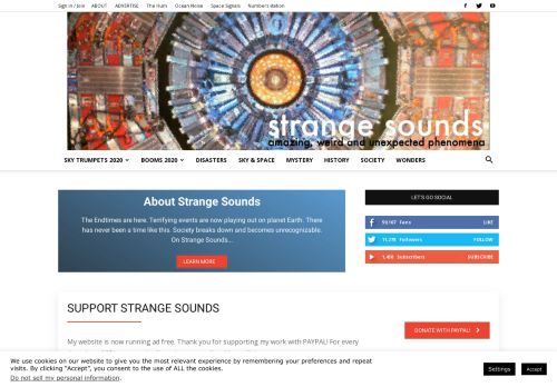 homepage - Strange Sounds
