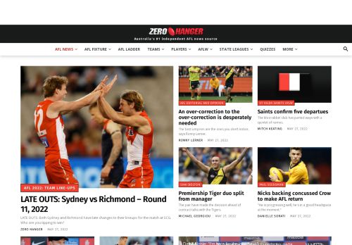 The #1 source of independent AFL news and analysis - Zero Hanger