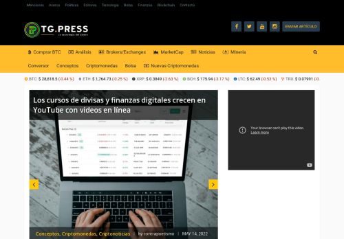Análisis Técnicos de Criptomonedas Actualizados a Diario | TG.press