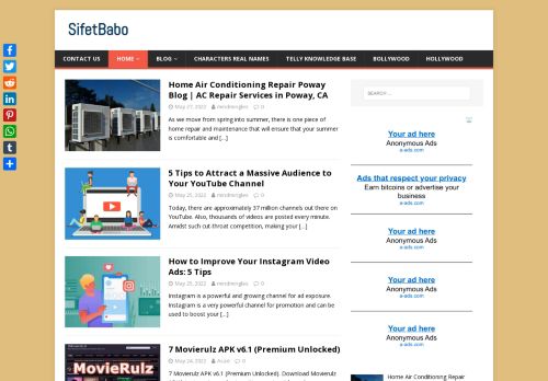 SifetBabo - An Entertainment Hub
