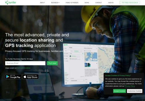 Advanced GPS tracking and location sharing for employees, children, family and friends | Turtler
