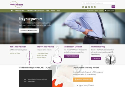 BodyZone.com | Improve Posture on BodyZone
