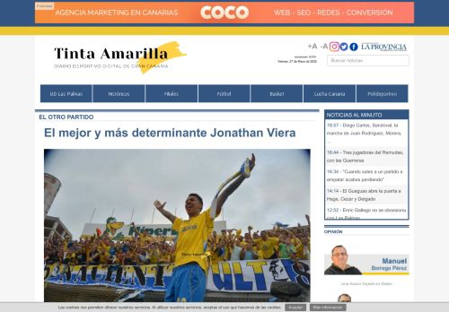 Tinta Amarilla - UD Las Palmas | FÃºtbol canario | CB Gran Canaria | Lucha Canaria | Deportes Las Palmas
