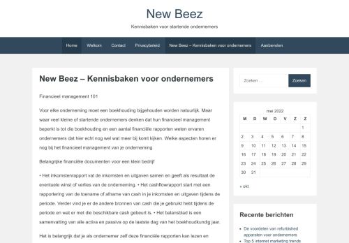 New Beez – Kennisbaken voor startende ondernemers
