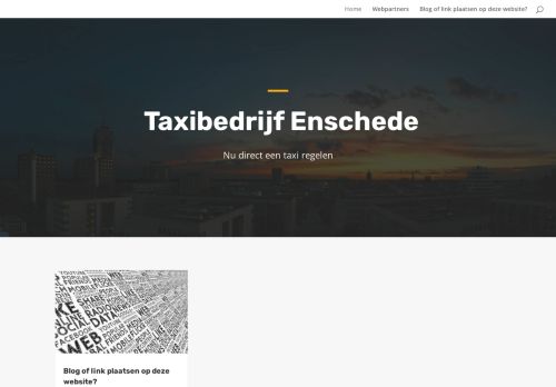 Taxibedrijf Enschede – Alles over vervoer en innovatie!