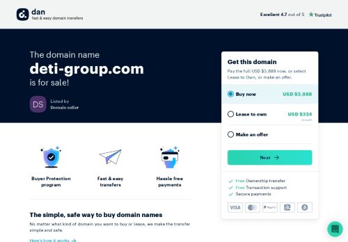 The domain name deti-group.com is for sale | Dan.com