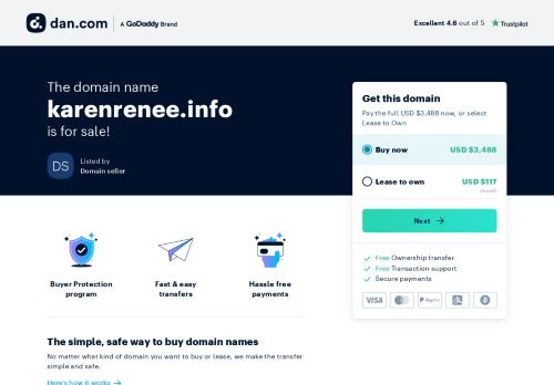 The domain name karenrenee.info is for sale
