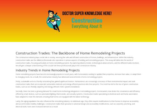 Construction Trades | Learn about the different construction trades and what they are responsible for.