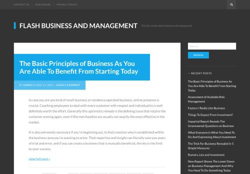 Flash Business and Management – This site contain about business and management