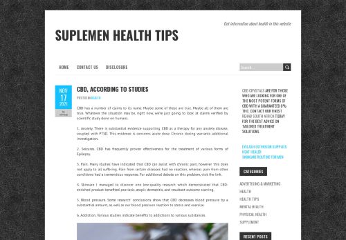 Suplemen Health Tips – Get information about health in this website