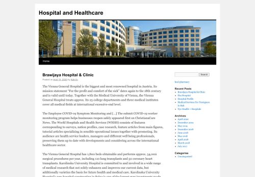 
Hospital and Healthcare	