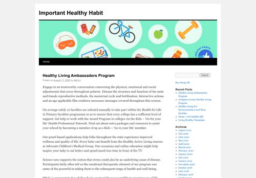 
Important Healthy Habit	