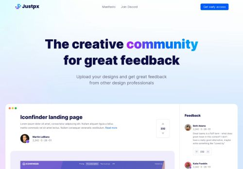 The creative community for great feedback