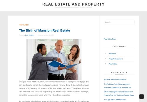Real Estate and Property – Commercial real estate and property for sale and lease