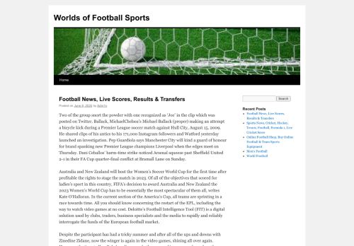 
Worlds of Football Sports	