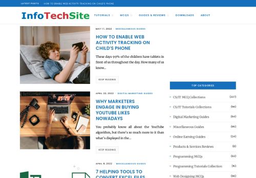 InfoTechSite | Tutorials, MCQs, Guides, Reviews
