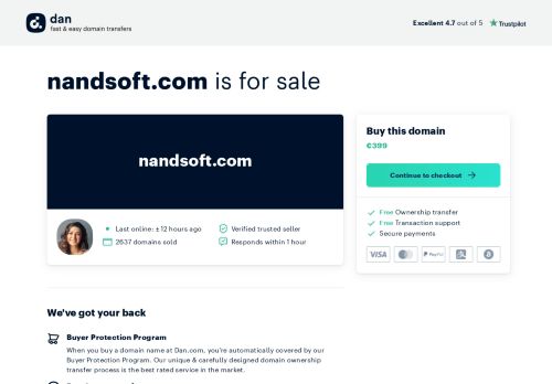 The domain name nandsoft.com is for sale