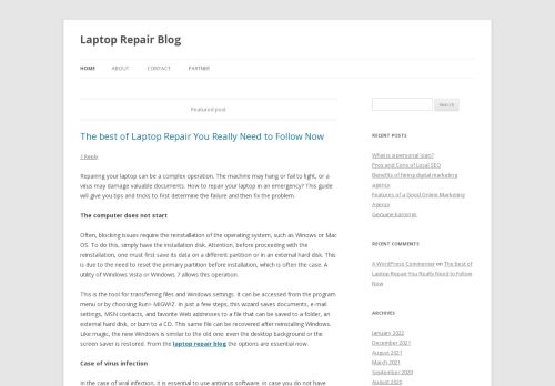 Laptop Repair Blog