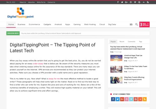 DigitalTippingPoint - The Tipping Point of Latest Tech