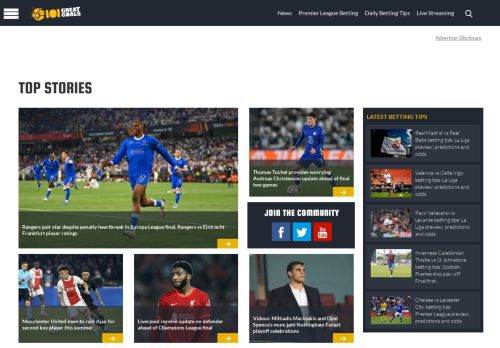 Football Live Streaming, Betting Tips, News & Videos | 101 Great Goals