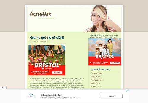 How to get rid of ACNE • www.AcneMix.com