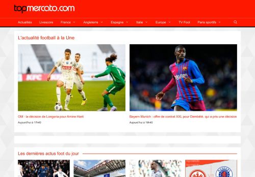 TOP Mercato : Actu transferts foot, mercato football