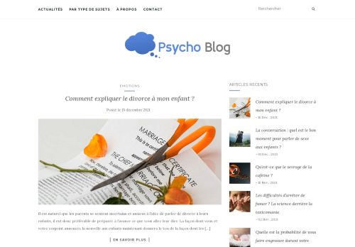Psycho Blog - Le blog de la psychologie