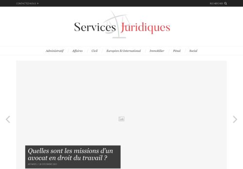 Services Juridiques - Actualités & Conseils juridiques