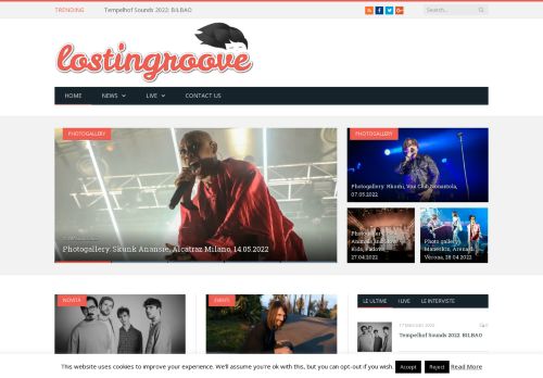Homepage - Lost In Groove