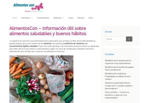 AlimentosCon - Información sobre alimentos saludables y buenos hábitos